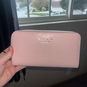 Kate Spade Blush Pink Zip-Around Wallet